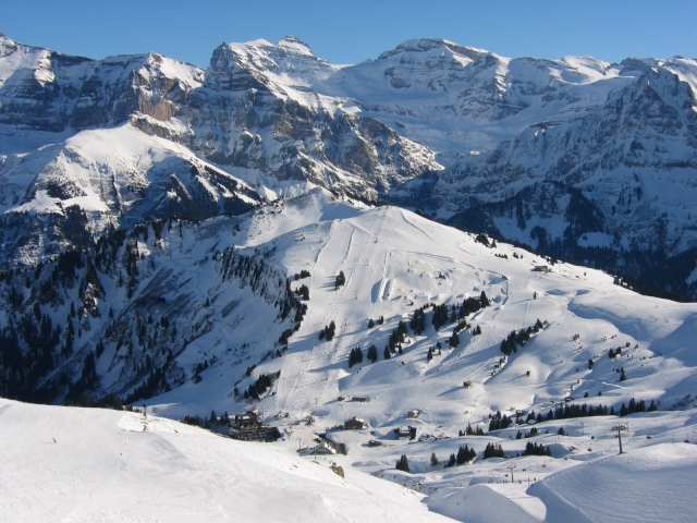 La station des Crosets en hivers