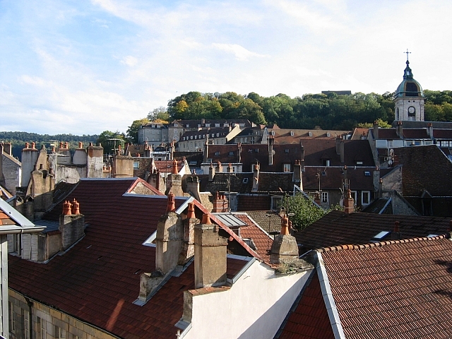 Les toits du centre-ville de Besançon