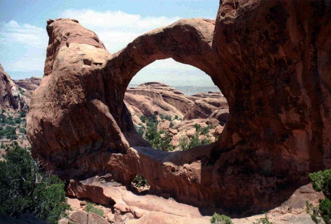 USA, Arches NP 03, Double O arch