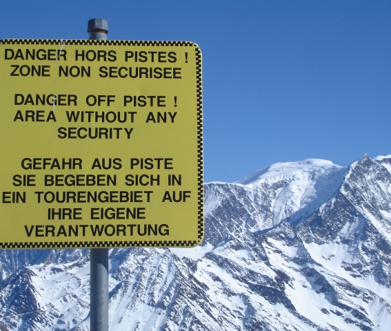 Vue sur le Mont Blanc depuis Saint-Nicolas de Vérosse