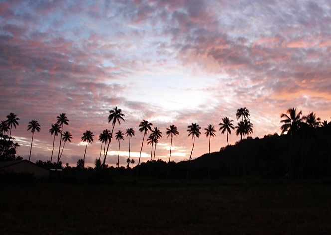 Sunset in the Cooks