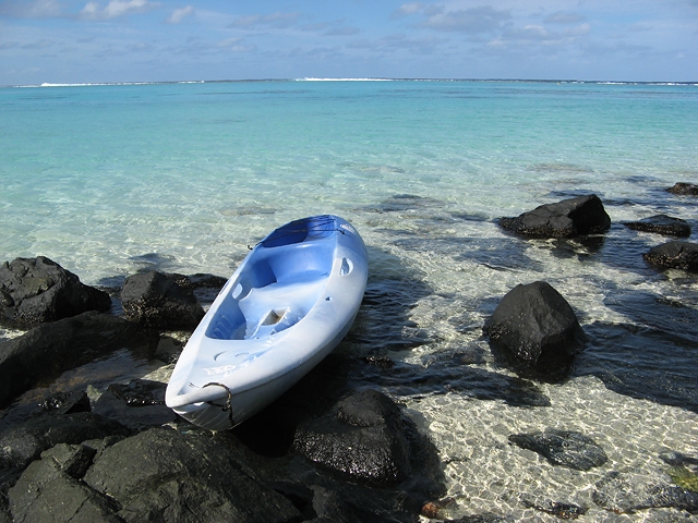 Kayak on the lagoon
