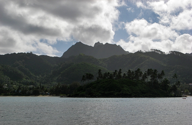 Muri Beach from the reef