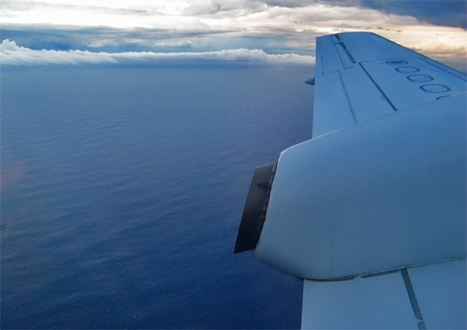 Fly over the Pacific
