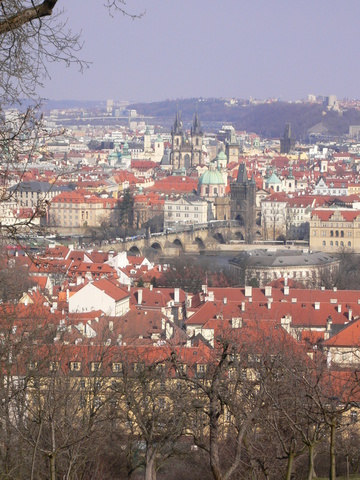Vue de la colline de Petrin