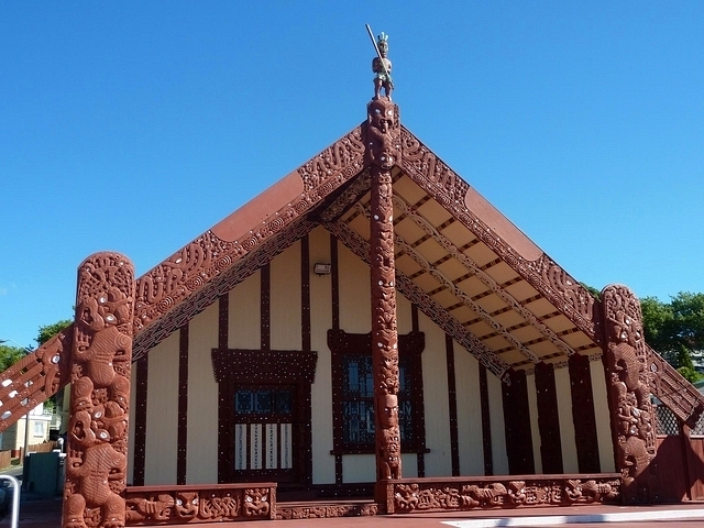 Bâtiment Maori à Rotorua