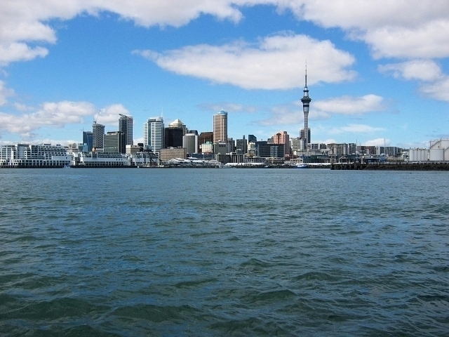 Auckland vue depuis le Waitemata Harbour