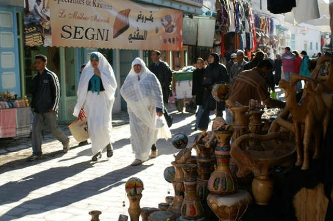 Kairouan, scène de bazar 1