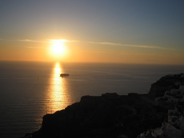 Sunset in Santorini