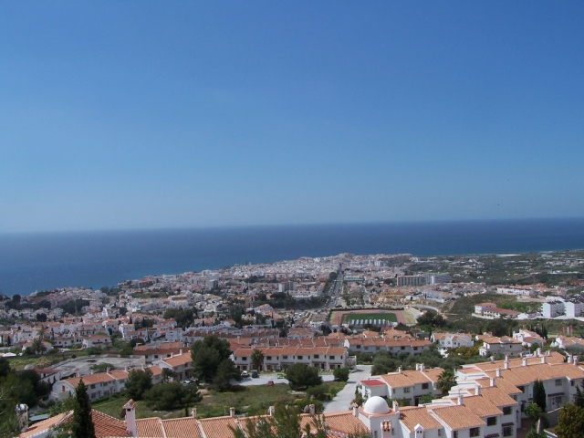 Ville de Nerja depuis San Juan De Capistrano