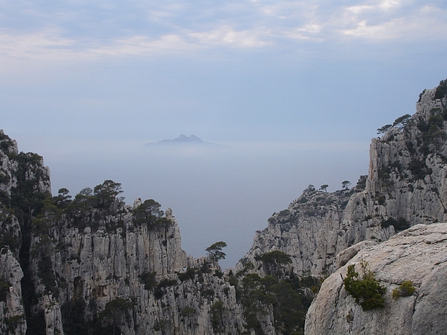 Au dessus de la calanque d'en vau