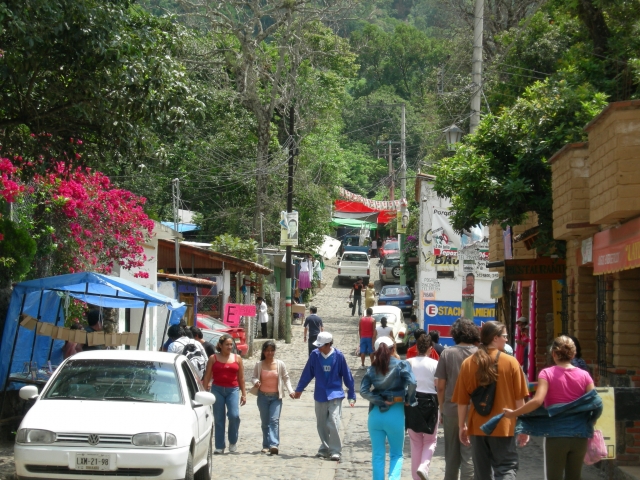 Tepoztlán - Restorants et boutiques souvenirs